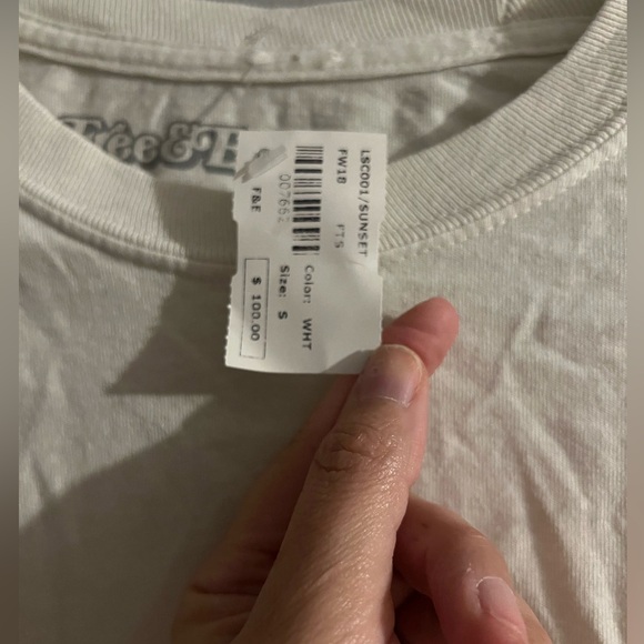 (NWT) free & easy cropped sunset long sleeve tee - Picture 5 of 5